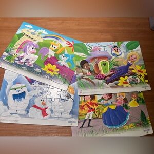 4 KIDS CARDBOARD PUZZLES